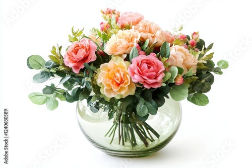 Stunning Floral Arrangement in a Glass Vase