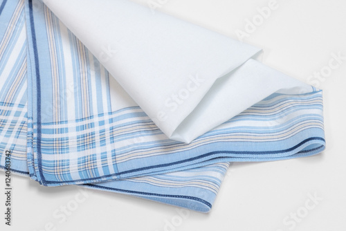 Obraz na płótnie Vintage stripped handkerchief for men. w salonie