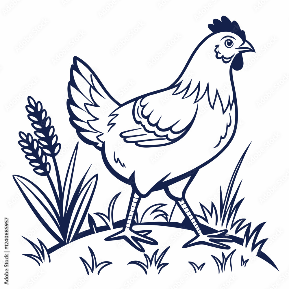 chicken icon isolated on white background chicken icon isolated on white background