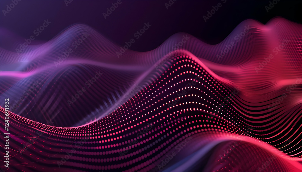 Abstract representation of sound waves in vibrant colors, creating a dynamic visual experience Abstract representation of sound waves in vibrant colors, creating a dynamic visual experience