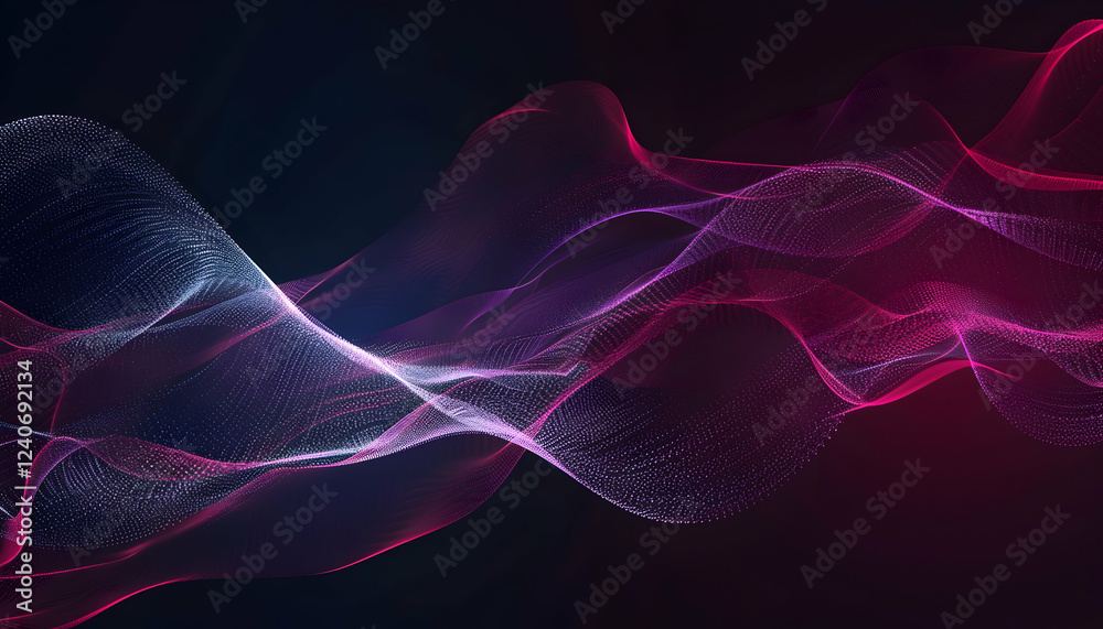 Abstract colorful wave patterns flowing across a dark background, creating a dynamic visual effect Abstract colorful wave patterns flowing across a dark background, creating a dynamic visual effect