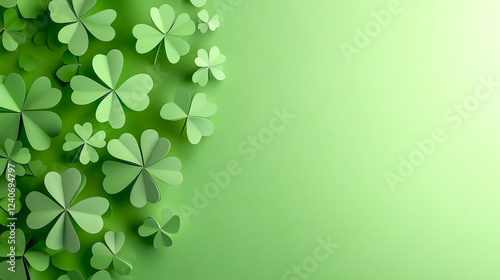 St. Patrick's Day Theme with Clover Leaves