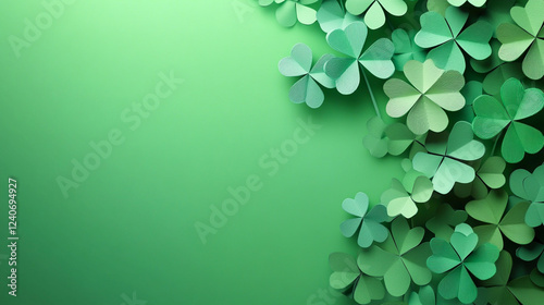 St. Patrick's Day Theme with Clover Leaves