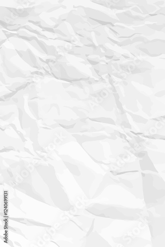 White clean crumpled paper