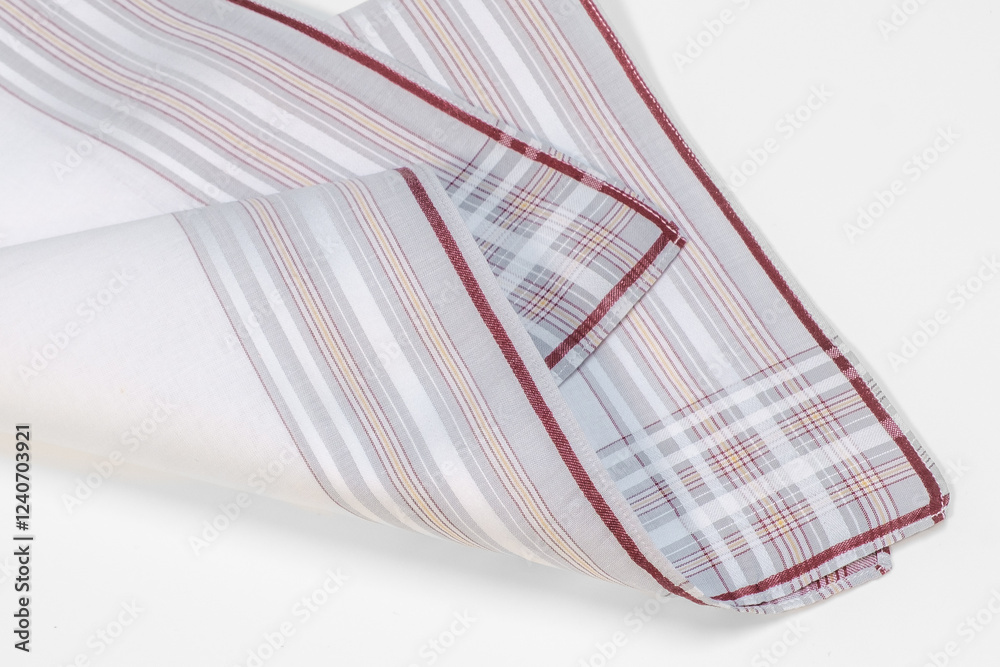 Vintage stripped handkerchief for men.