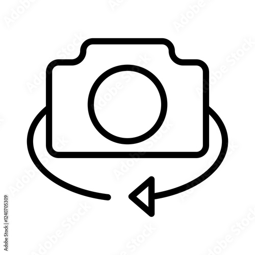 camera front vector icon