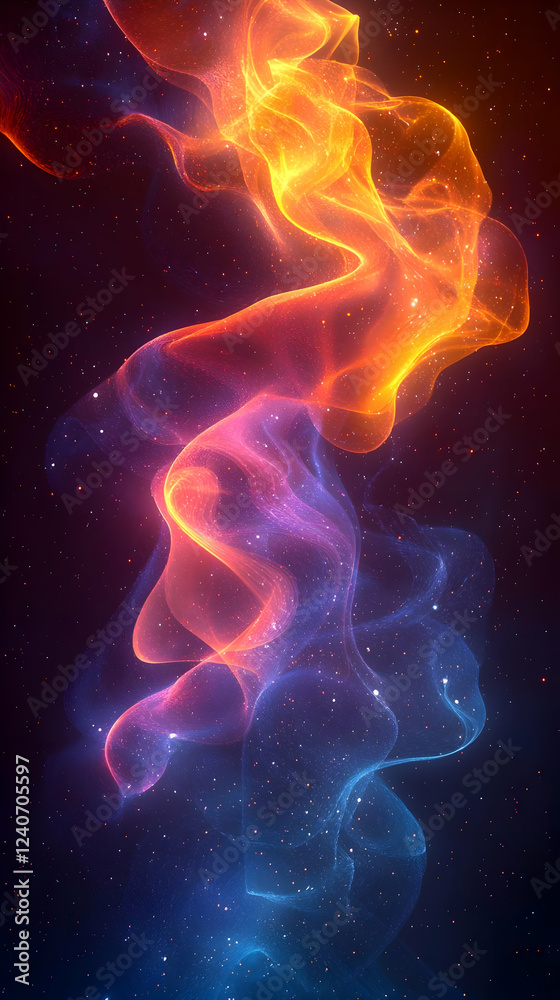 Cosmic Nebula: Glowing Gas Swirls Beautifully Cosmic Nebula: Glowing Gas Swirls Beautifully
