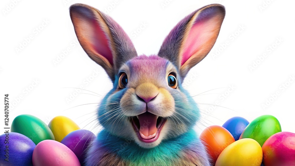 Fototapeta premium Easter Bunny Excited