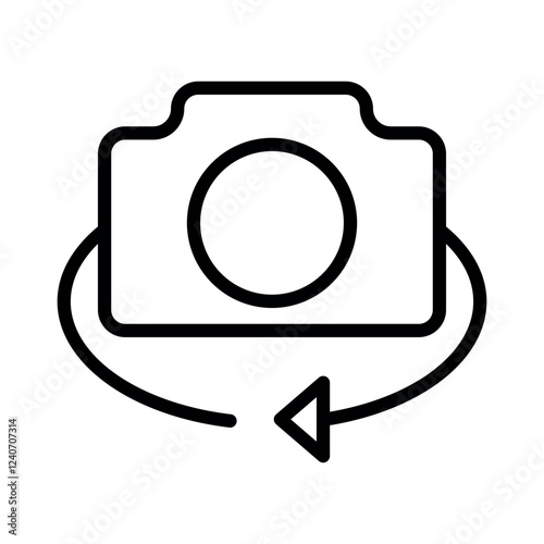 camera front vector icon