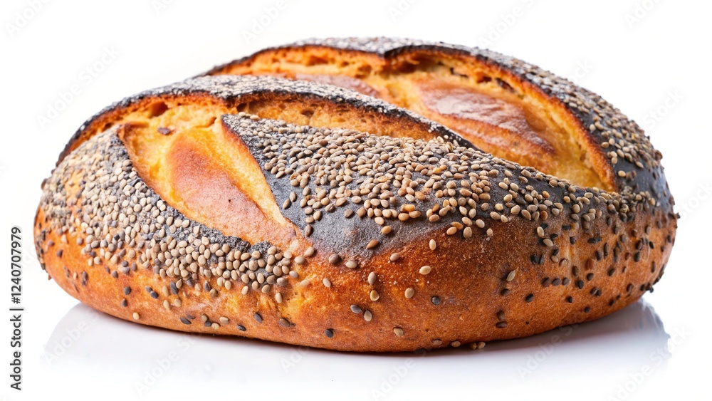 Freshly Baked Whole Grain Bread with Poppy Seeds Freshly Baked Whole Grain Bread with Poppy Seeds