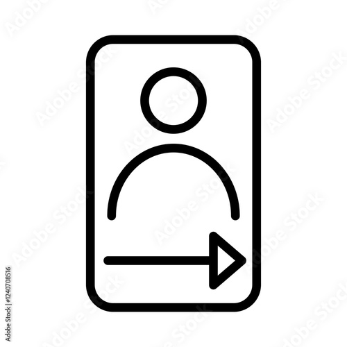 camera front variant vector icon