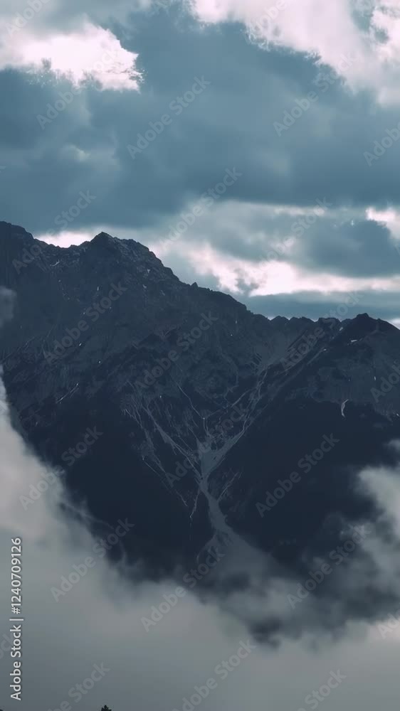 New Zealand Mountains: Dramatic Cloudscape over Majestic Peaks New Zealand Mountains: Dramatic Cloudscape over Majestic Peaks