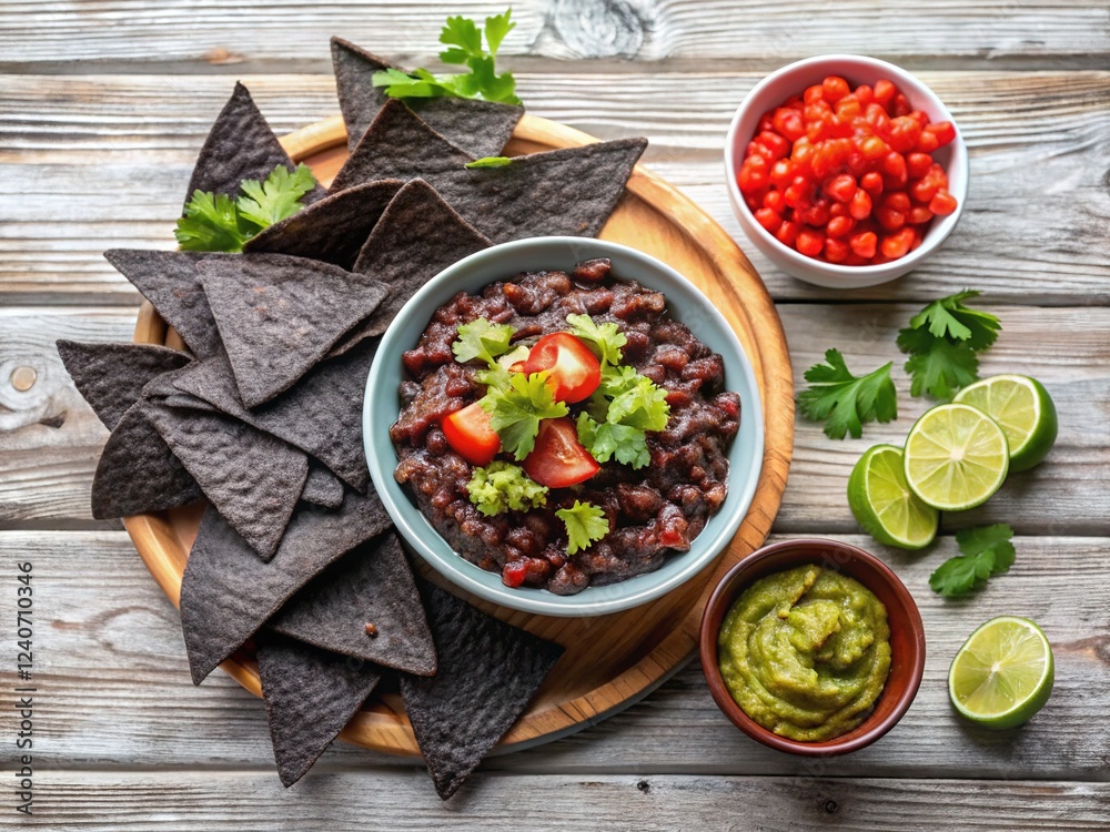 Homemade Salty Black Bean Tortilla Chips Homemade Salty Black Bean Tortilla Chips
