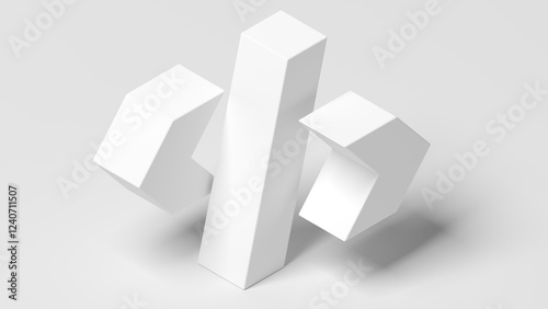 Fotografía White coding icon. Programming. 3d illustration.