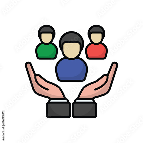 Human Resources vector icon