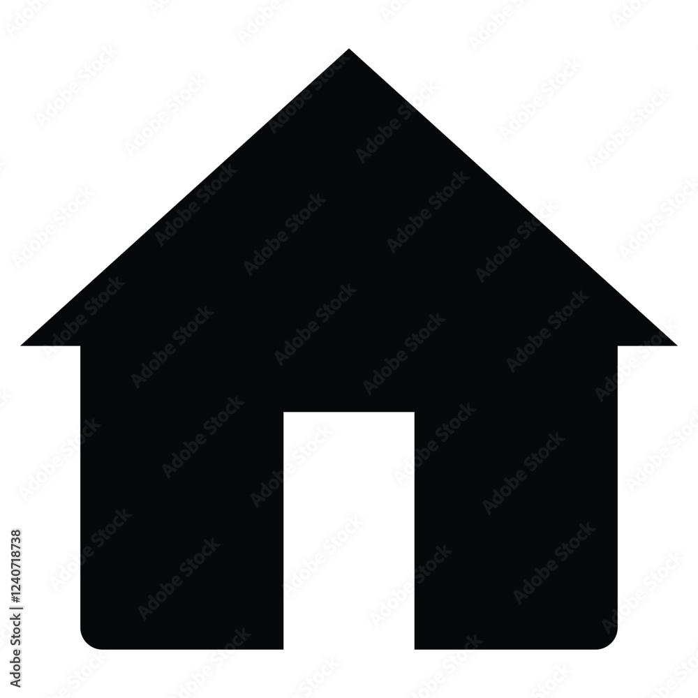 Home icon vector line. Vector house icon for web, graphic design, internet Home icon vector line. Vector house icon for web, graphic design, internet