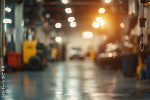 Wallpaper Mural Auto repair service center with a blurred backdrop Torontodigital.ca