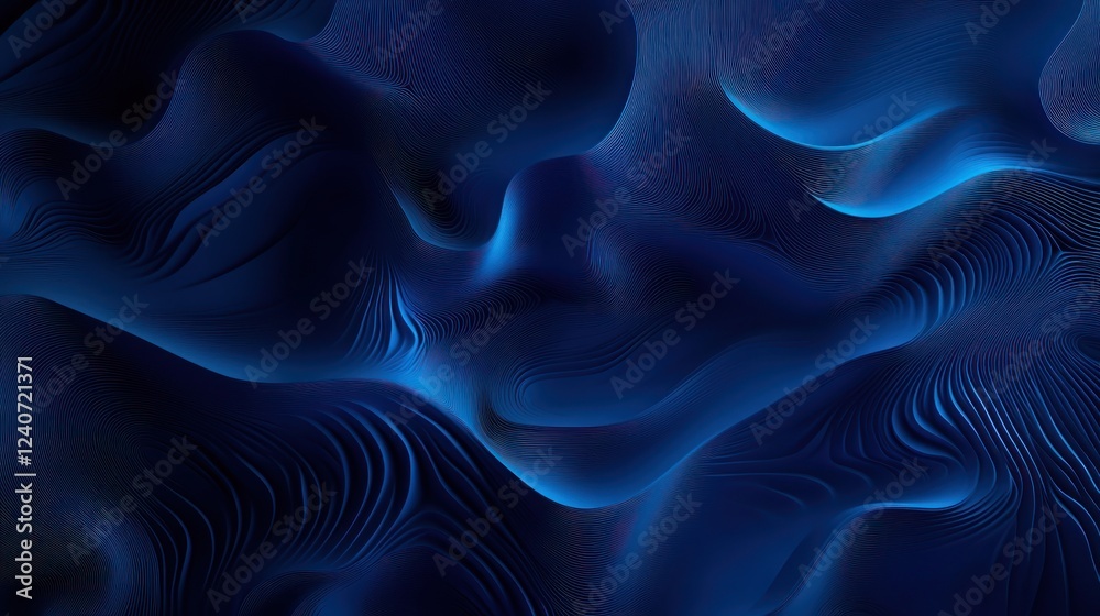 Obraz premium Abstract Blue Waves