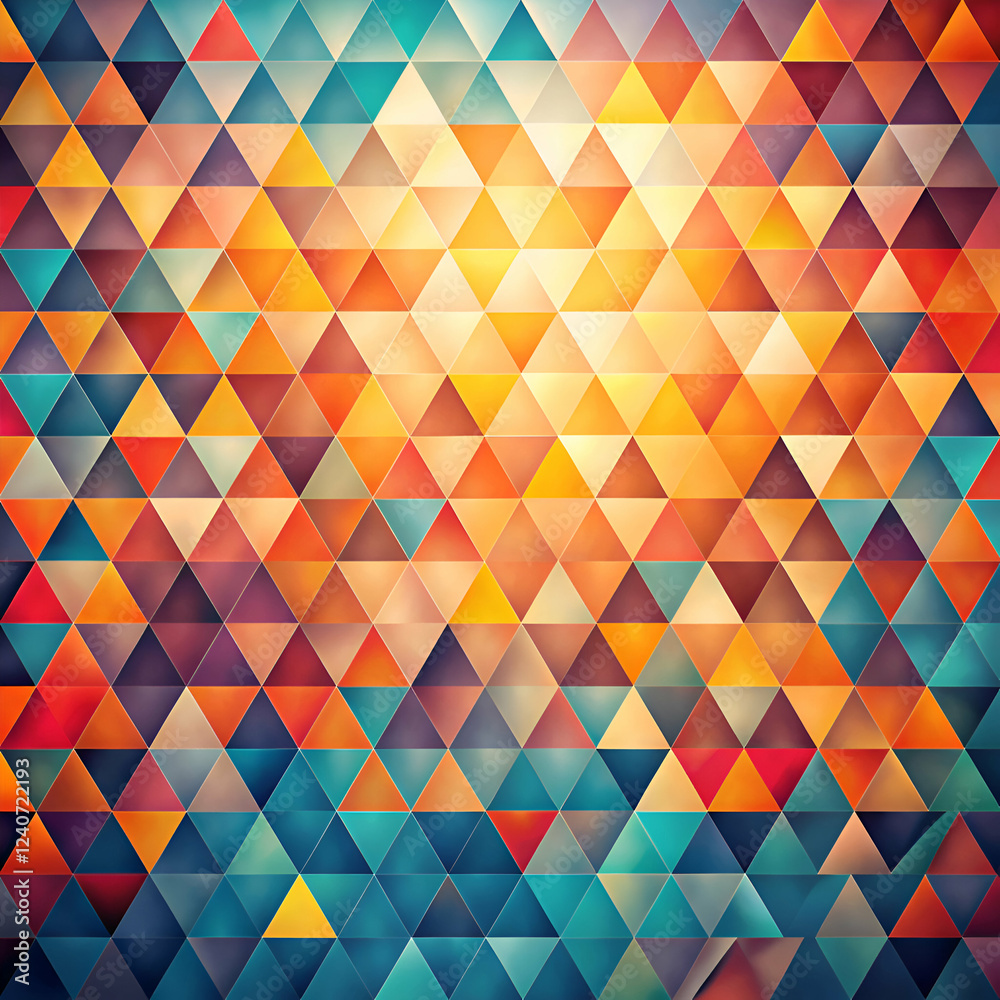 Abstract Geometric Triangle Pattern Background