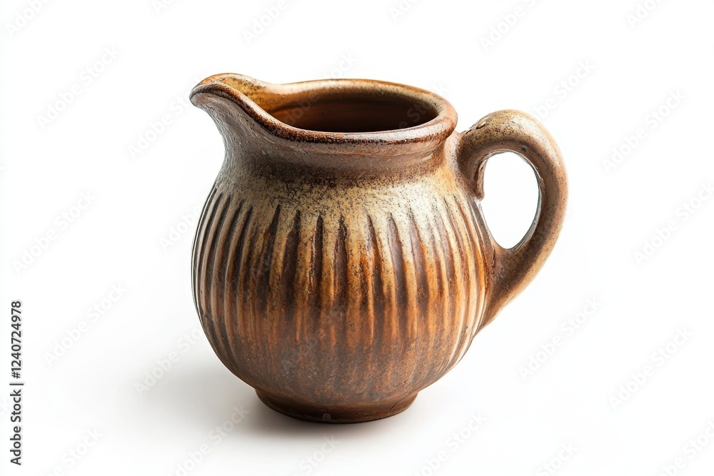 Rustic Brown Ceramic Pitcher Rustic Brown Ceramic Pitcher