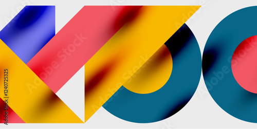 Vibrant abstract background circles with smooth gradients, creating a dynamic and modern design. Ideal for creative, tech, or contemporary-themed projects