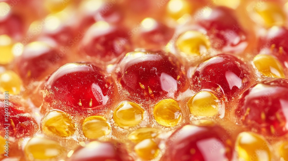 Macro shot of strawberry seeds Macro shot of strawberry seeds