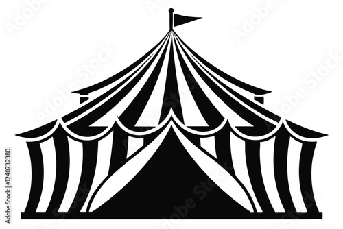 circus tent vector illustration