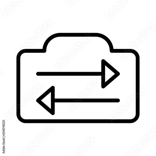 camera switch vector icon