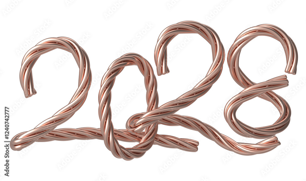 Happy New Year 2028 Copper 3D Render.png Happy New Year 2028 Copper 3D Render.png