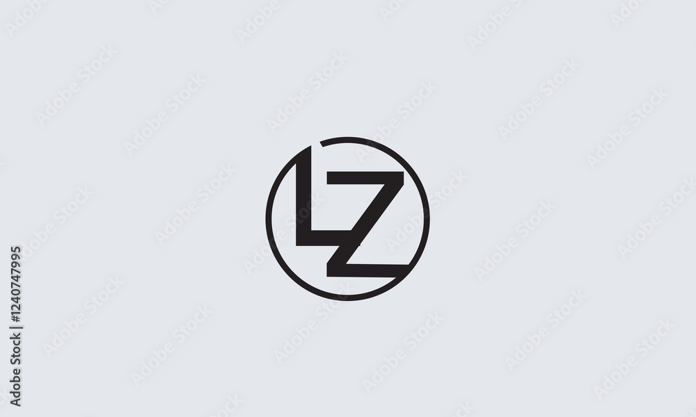 LZ, ZL, Z, L Abstract Letters Logo Monogram