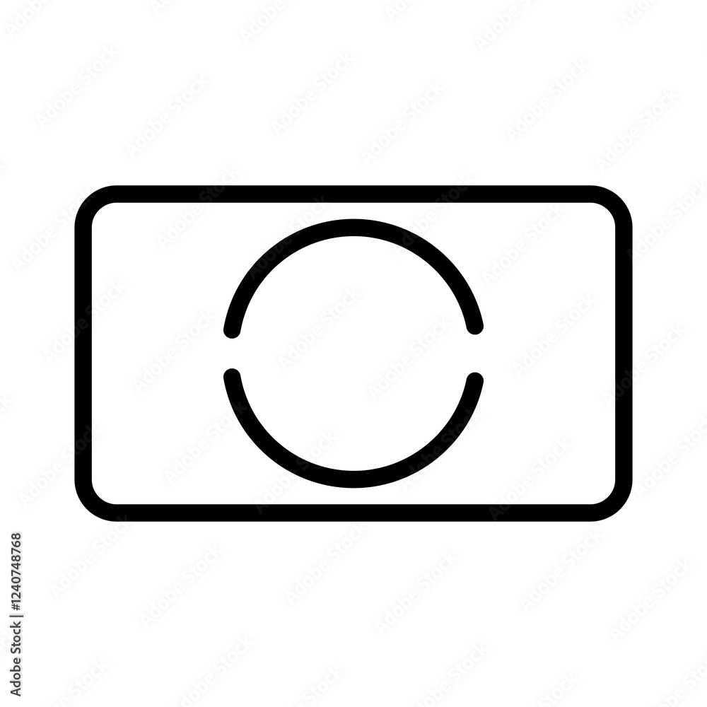 camera metering partial vector icon camera metering partial vector icon