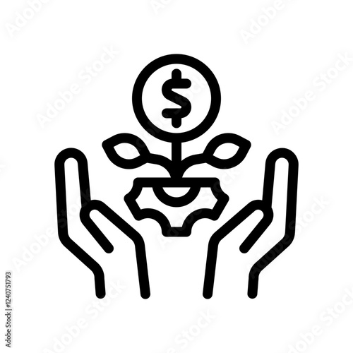 prosperity line icon