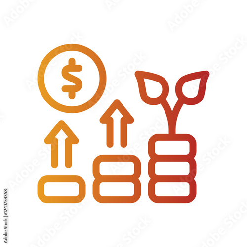 wealth gradient icon