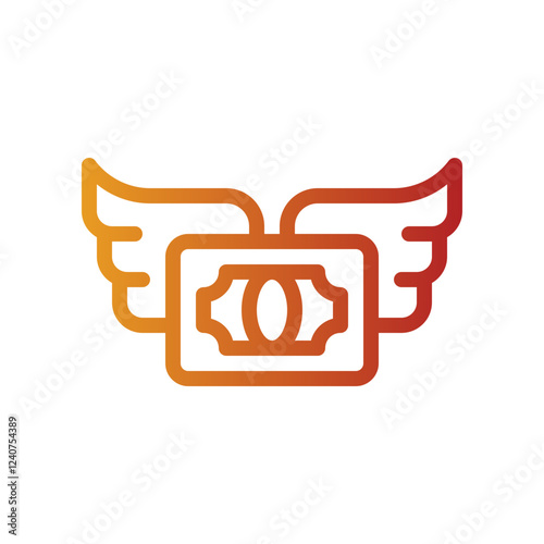 financial gradient icon