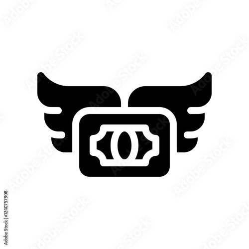 financial glyph icon