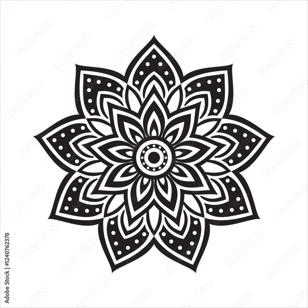 Beautiful floral pattern mandala art isolated on a white background, decoration element for meditation poster, yoga, banner, henna, invitation, cover page Beautiful floral pattern mandala art isolated on a white background, decoration element for meditation poster, yoga, banner, henna, invitation, cover page