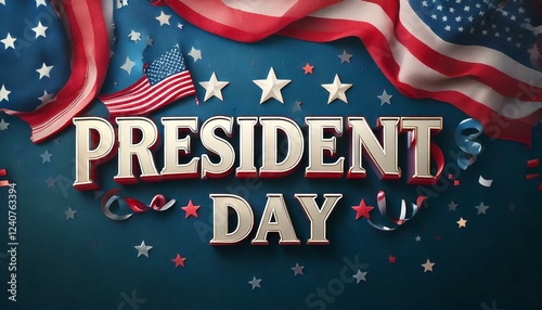 Presidents’ Day Background with Mount Rushmore and Subtle American Flag Overlay Generated image