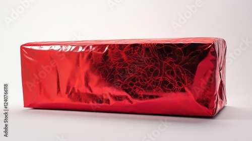 Radiant Red Gift Wrap: Festive Gift Packaging for Holidays and Celebrations photo