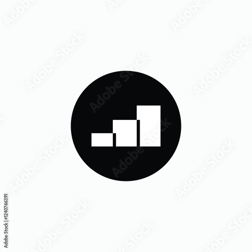 Progress Graph & Chart Icon – Data Visualization, Growth Analytics, Performance Metrics, Trend Analysis, Business Statistics, Financial Dashboard, Success Indicator, Market Analysis, Upward Trend