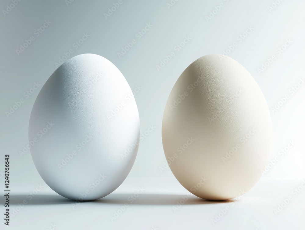 Modern stylish eggs in pastel colors Modern stylish eggs in pastel colors