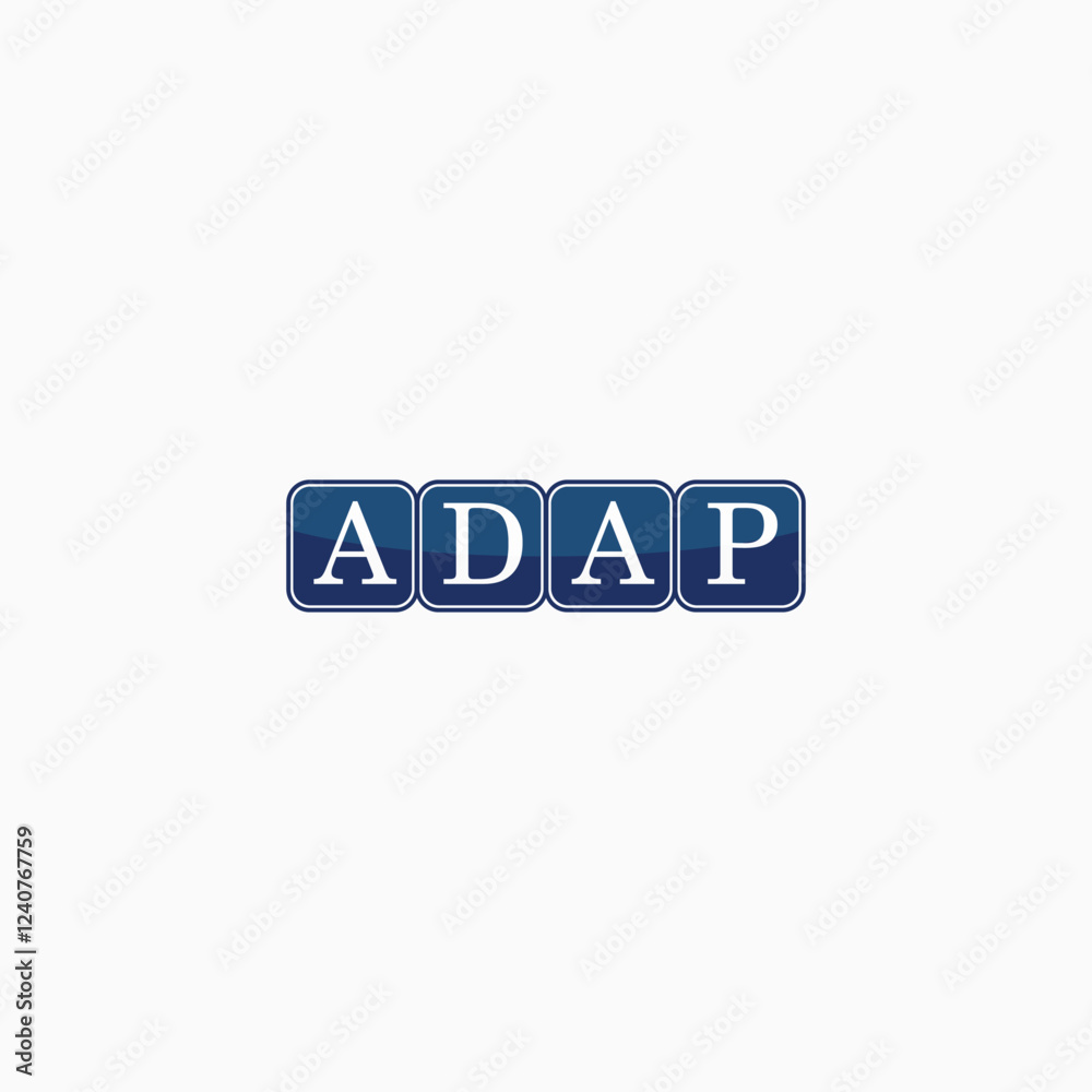 Fototapeta premium adap letter logo fully editable vector template