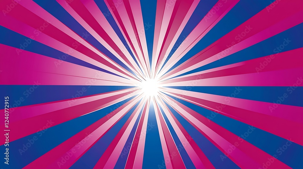Fototapeta premium Pink blue burst light background