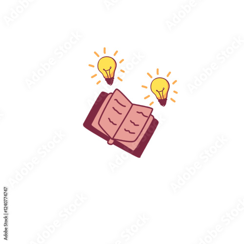 Open book icon, library icon vector illustration. Book for reading. Open notebook. World book day. Literature, knowledge, education concept. Vector