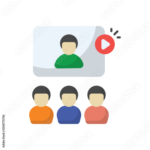 Video Confrence vector icon