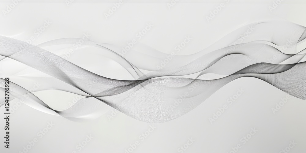 Obraz premium An abstract and dynamic kinetic artwork against a stark white backdrop, Minimalist forms in dynamic motion, Kinetic artwork minimalist style