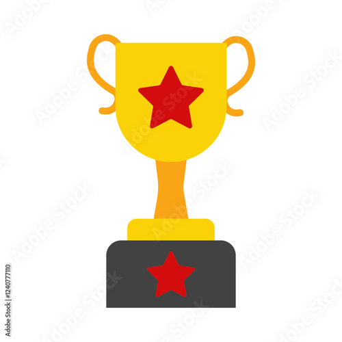 Trophy flat icon