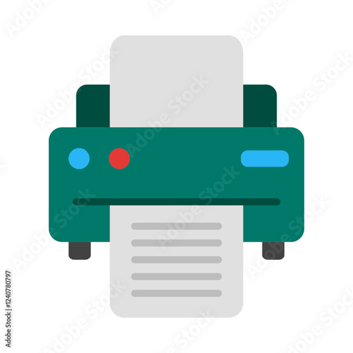 Printer flat icon