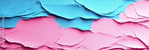 Wallpaper Mural Abstract Pink and Blue Textured Background, Creative Plaster Wall Design with Copy Space Torontodigital.ca
