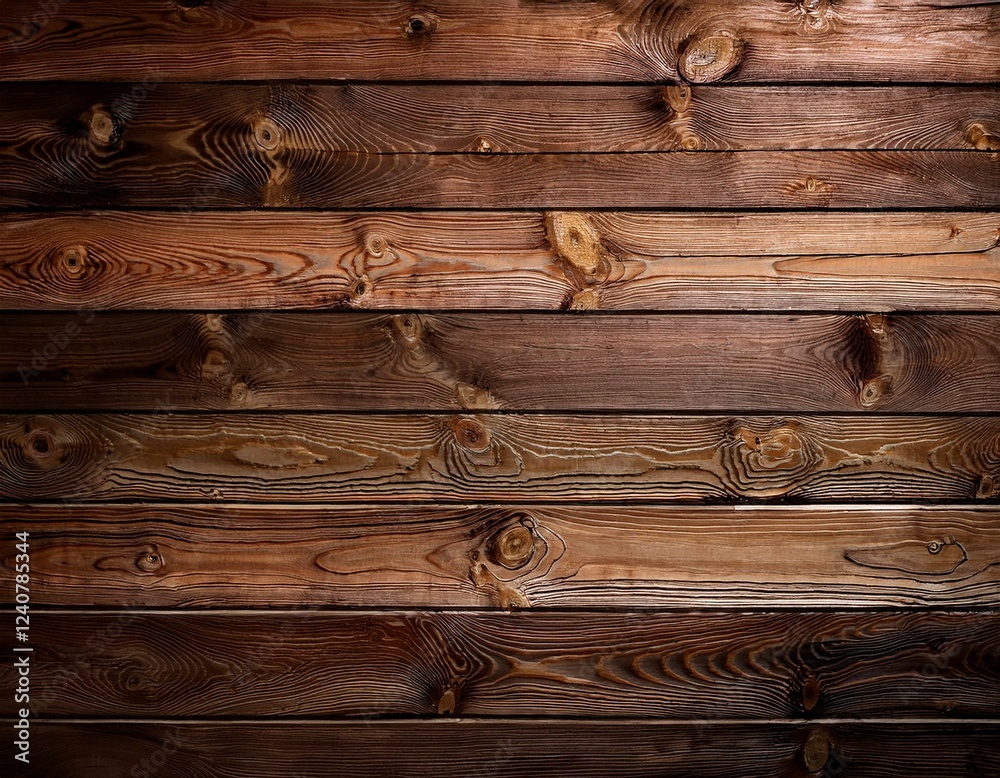 Naklejka premium a textured wooden wall featuring a mix of dark and light planks