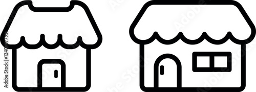 "Modern Shop Vector Icon Set for Retail & E-Commerce"